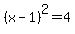 %28x-1%29%5E2+=+4