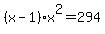 %28x-1%29x%5E2=294