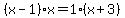 %28x-1%29x+=+1%28x%2B3%29