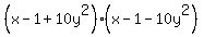 %28x-1%2B10y%5E2%29%28x-1-10y%5E2%29