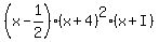 %28x-1%2F2%29%28x%2B4%29%5E2%28x%2BI%29