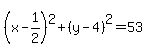 %28x-1%2F2%29%5E2%2B%28y-4%29%5E2=53