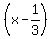 %28x-1%2F3%29
