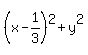 %28x-1%2F3%29%5E2+%2B+y%5E2