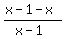 %28x-1-x%29%2F%28x-1%29