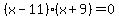 %28x-11%29%28x%2B9%29+=+0