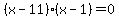 %28x-11%29%28x-1%29=0