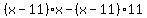 %28x-11%29x-%28x-11%2911