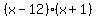 %28x-12%29%28x%2B1%29