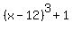 %28x-12%29%5E3%2B1