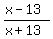 %28x-13%29%2F%28x%2B13%29