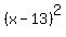 %28x-13%29%5E2