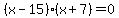 %28x-15%29%28x%2B7%29+=+0