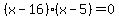 %28x-16%29%28x-5%29=0