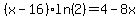 %28x-16%29ln%282%29=4-8x