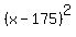 %28x-175%29%5E2