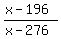 %28x-196%29%2F%28x-276%29