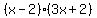 %28x-2%29%283x%2B2%29