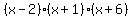 %28x-2%29%28x%2B1%29%28x%2B6%29