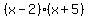 %28x-2%29%28x%2B5%29