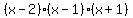 %28x-2%29%28x-1%29%28x%2B1%29