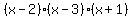 %28x-2%29%28x-3%29%28x%2B1%29