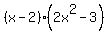 %28x-2%29%2A%282x%5E2+-+3%29
