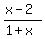 %28x-2%29%2F%281%2Bx%29