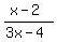 %28x-2%29%2F%283x-4%29