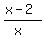 %28x-2%29%2F%28x%29