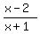 %28x-2%29%2F%28x%2B1%29