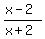%28x-2%29%2F%28x%2B2%29+