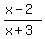 %28x-2%29%2F%28x%2B3%29