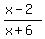 %28x-2%29%2F%28x%2B6%29