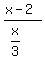 %28x-2%29%2F%28x%2F3%29
