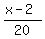 %28x-2%29%2F20