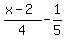 %28x-2%29%2F4-1%2F5