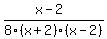 %28x-2%29%2F8%28x%2B2%29%28x-2%29%29