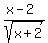 %28x-2%29%2Fsqrt%28x%2B2%29