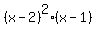 %28x-2%29%5E2%28x-1%29