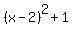 %28x-2%29%5E2%2B1