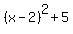 %28x-2%29%5E2%2B5