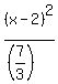 %28x-2%29%5E2%2F%28%287%2F3%29%29