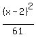 %28x-2%29%5E2%2F61
