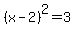%28x-2%29%5E2=3
