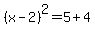 %28x-2%29%5E2=5%2B4
