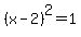 %28x-2%29%5E2+=+1