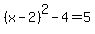 %28x-2%29%5E2+-+4+=+5