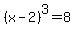 %28x-2%29%5E3+=+8