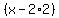 %28x-2%2A2%29